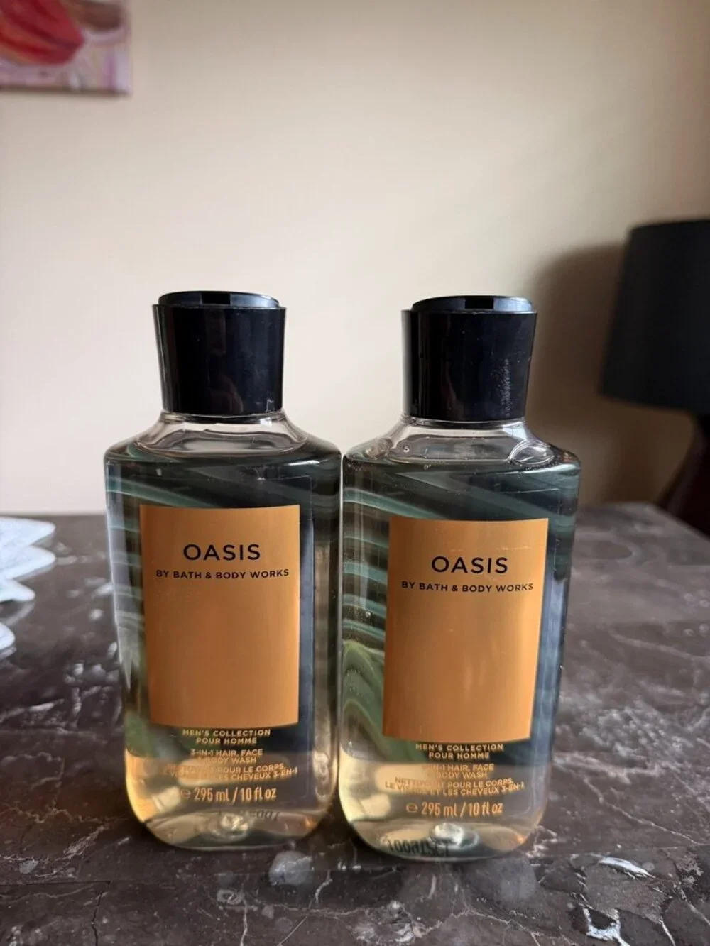 BATH AND BODY WORKS - 2 MEN’S OASIS HAIR, BODY, AND FACE WASH (DISCONTINUED)
